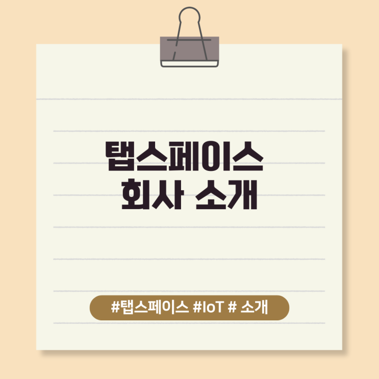  탭스페이스 회사 소개