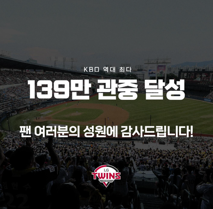 KBO 역대 최다 139만 관중 달성 LG트윈스 차세대 <b>포수</b> <b>이주헌</b>... 