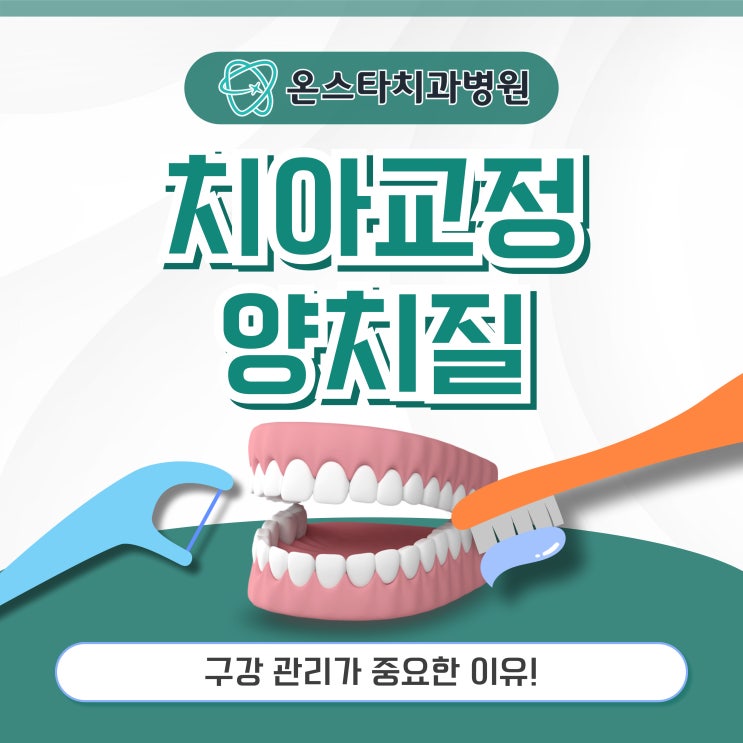  치아교정양치질 이렇게 해야 문제 안 생깁니다!