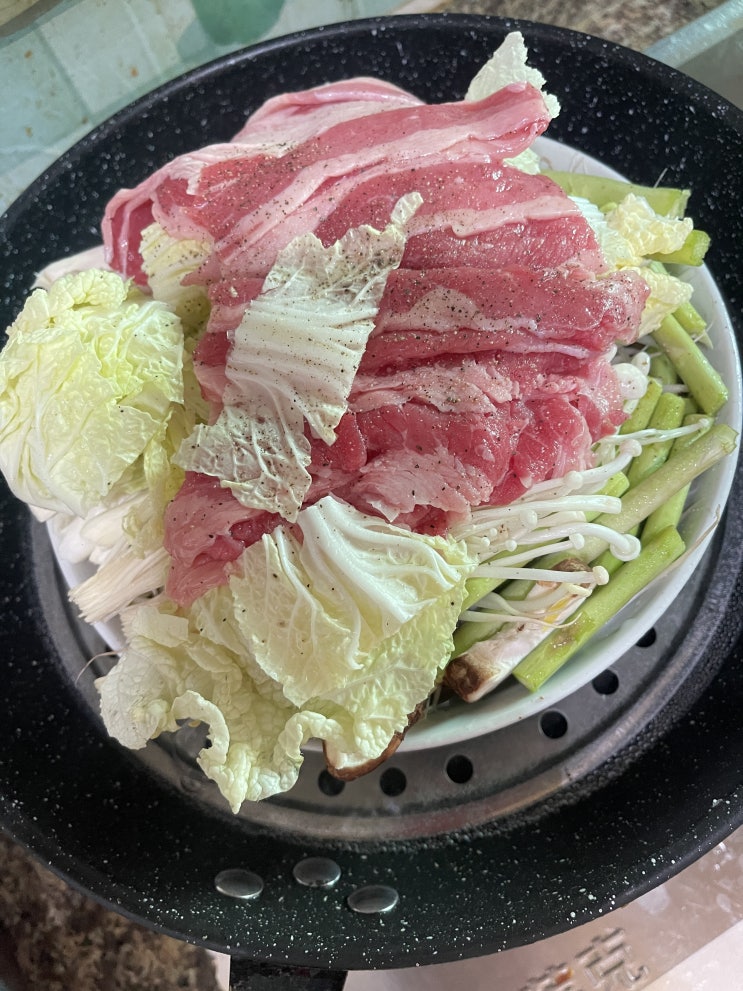 집에서 간단하게 혼자 건강식 만들어 먹기~