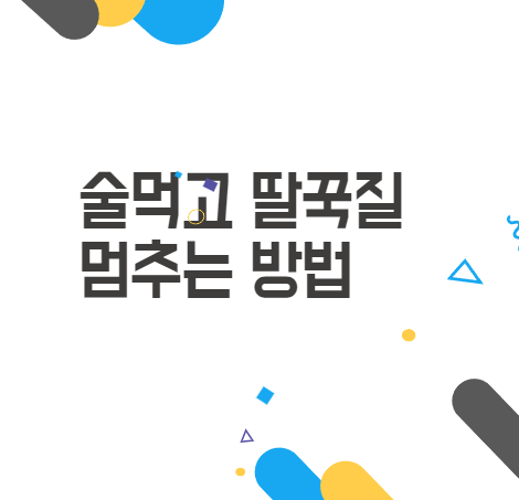 술먹고 딸꾹질 멈추는 법! 딱 맞는 해결책 여기 있습니다 술먹고 딸꾹질 멈추는 법! 딱 맞는 해결책 여기 있습니다