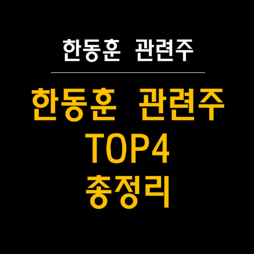   한동훈, 차기 대권주자 적합도 1위! 한동훈 관련주 종목 분석