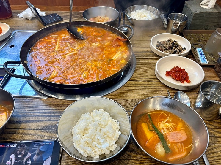  당감동 동두천 부대찌개 메뉴 가격 주차장 가성비 밥집 후기