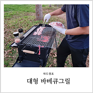 대형 바베큐그릴 접이식 매드캠프 세종 숲뜰근린공원 바베큐장