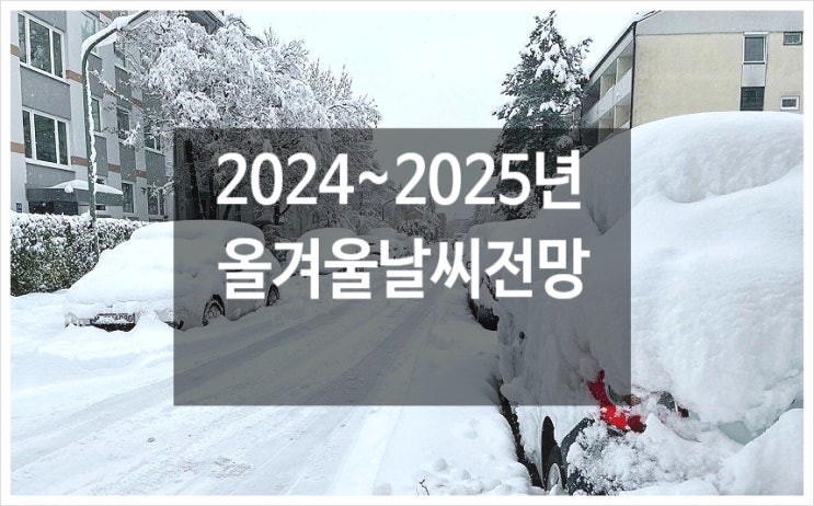  2024~2025년 올겨울 날씨 전망 라니냐 북극한파 폭설 예상