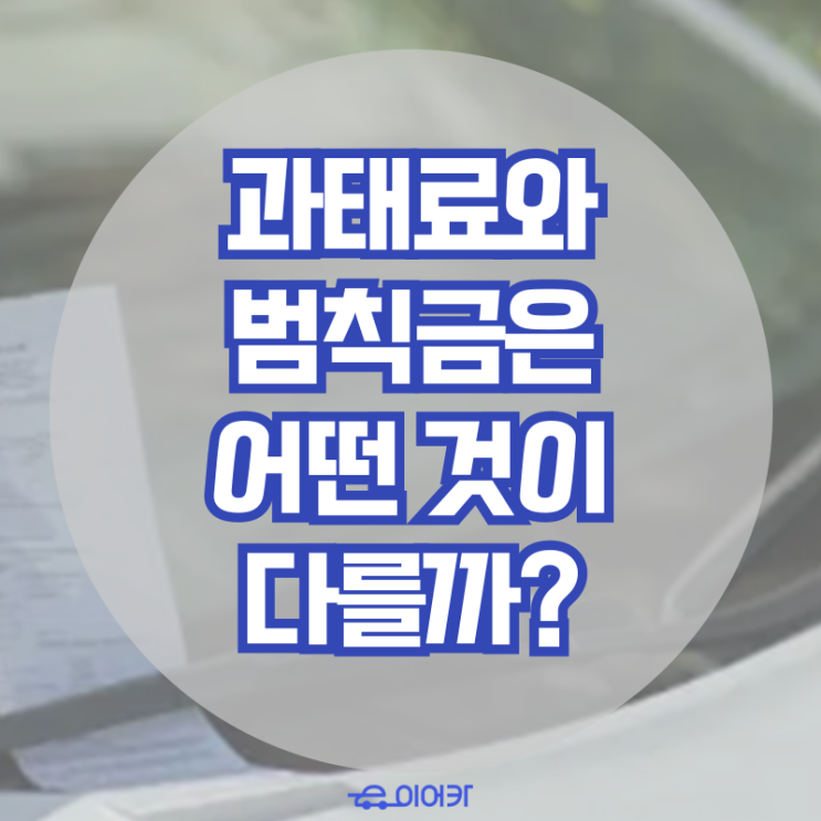  과태료와 범칙금은 어떤 차이일까? 벌금 부과 절차, 이의신청 방법