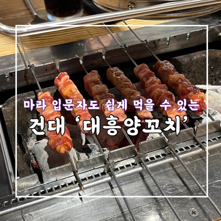  마라 입문자도 쉽게 먹을 수 있는 건대 ‘대흥양꼬치’, ‘대흥양다리바베큐’ 이용후기