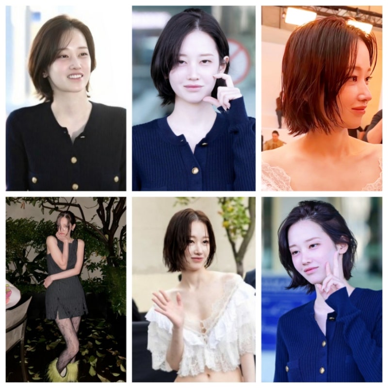 전종서 단발 레이어드컷 둥근얼굴형 긴얼굴형 각진얼굴형