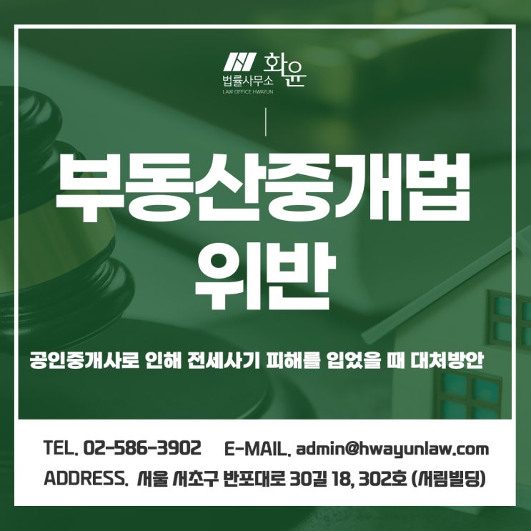 부동산중개법위반 공인중개사로 인해 전세사기 피해를 입었을 때 대처방안