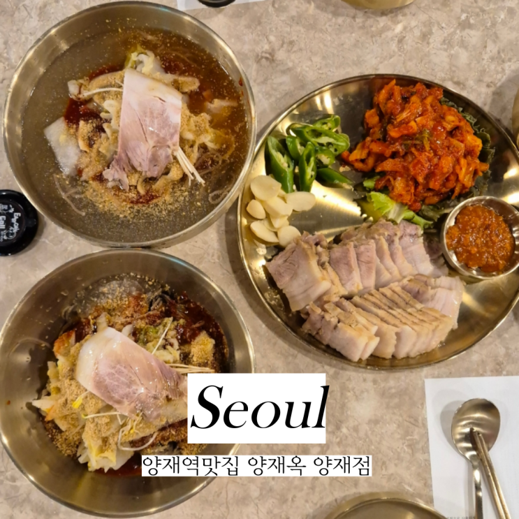  양재역맛집 양재옥 양재점 보쌈 막국수가 맛있는 양재동식당