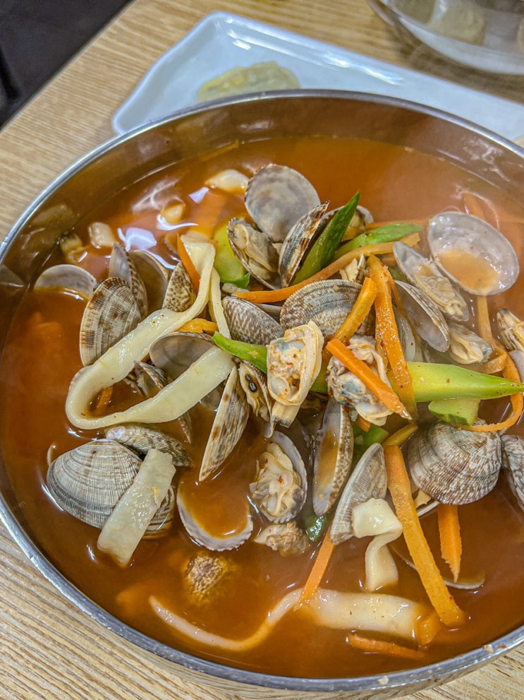  인천 강남시장 바지락 폭탄 석남 대부도바지락칼국수