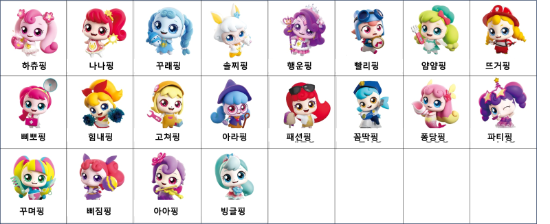 캐치티니핑 캐릭터 도감 종류 이름 시즌별 총정리 파일첨부 : 네이버 블로그
