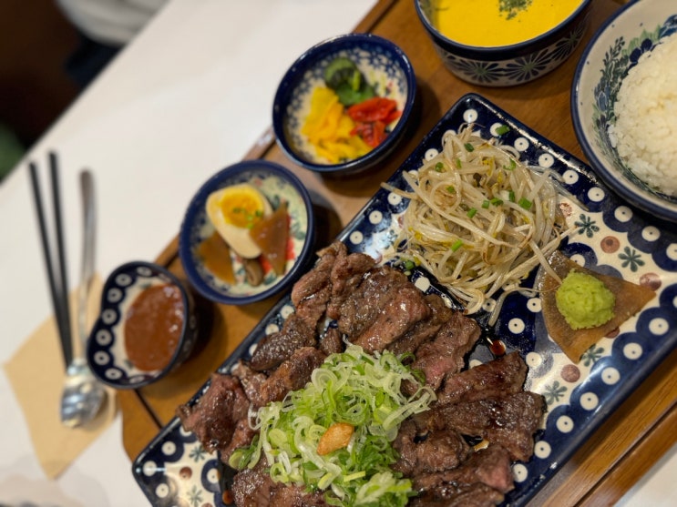  우연히 방문해서 맛있게 먹은 의정부역 맛집 "미도인" 가정식 스테이크, 곱창 라멘 추천합니다.