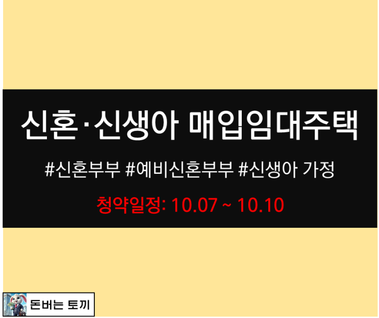  2024년 3차 신혼·신생아 매입임대주택 알아보겠습니다