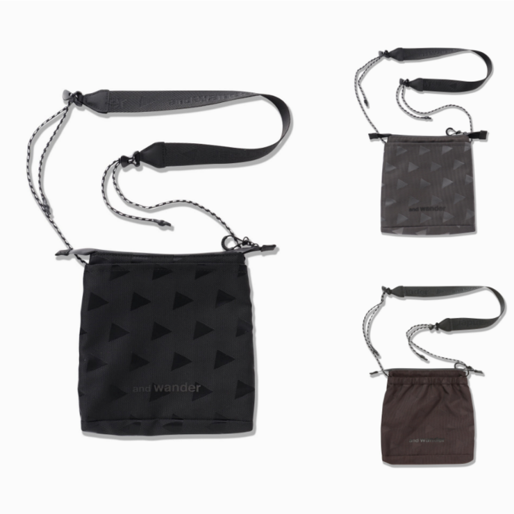  앤드원더 숄더백 사코슈 triangle JQ sacoche 24AW