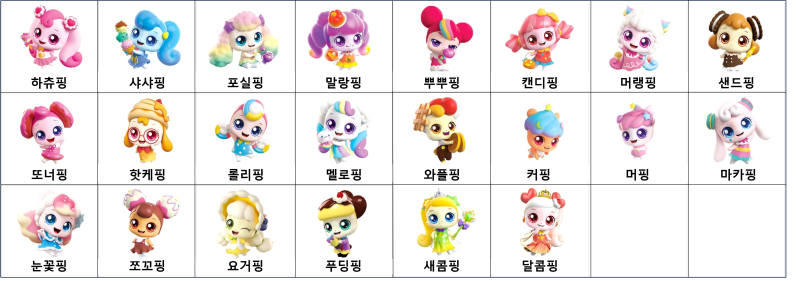 캐치티니핑 캐릭터 도감 종류 이름 시즌별 총정리 파일첨부 : 네이버 블로그