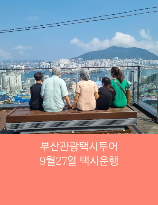  처음 방문하는 부산여행은 부산관광택시투어로 예약하세요