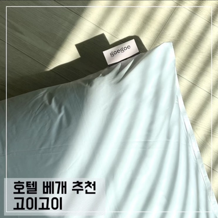  편안한 호텔 베개 고이고이 후기