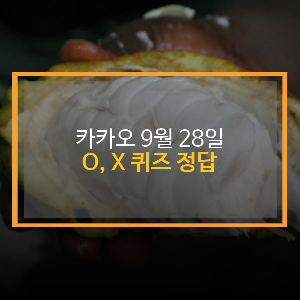  카카오뱅크 9월 28일 퀴즈 정답 공개! 매일 용돈 받기 이벤트