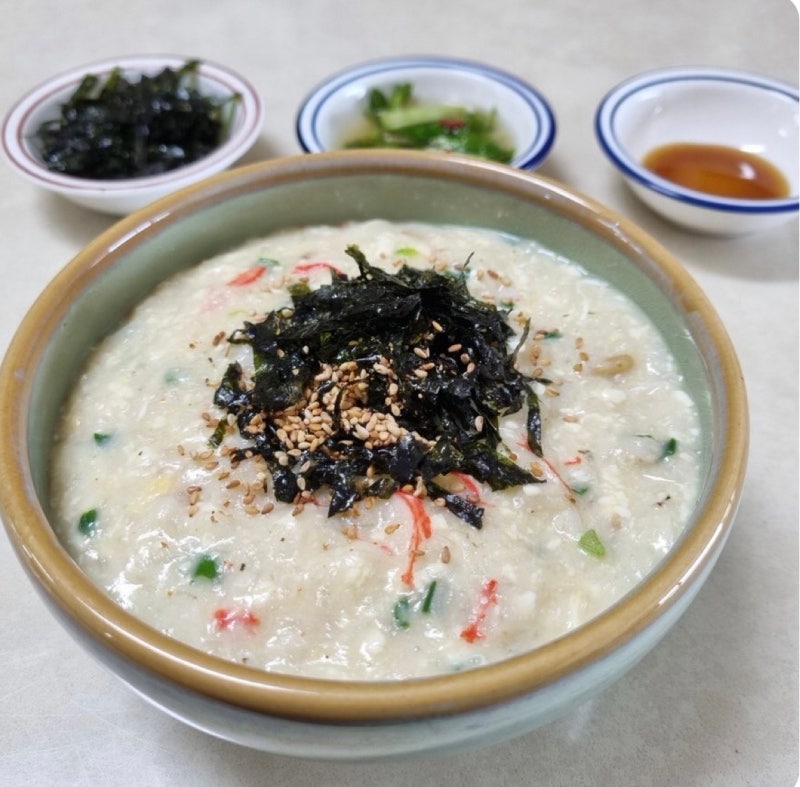 [순두부 오트밀 크래미죽, 들깨죽] 요리 하기도 귀찮다. 전자렌지 땡!
