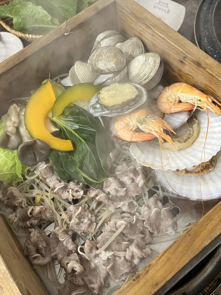  [강릉]  강릉교동 무한리필 맛집 "솔담백편백찜 강릉교동점" 해물소고기편백찜+제육쌈밥 후기
