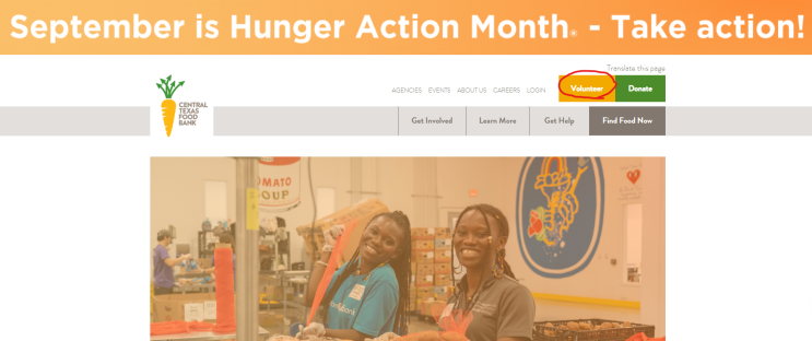  [오스틴 봉사활동] 굶는 사람들을 위한 Central Texas Food Bank