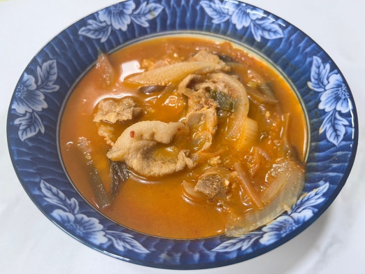  주간 요리 일기 - 냉삼김치찌개