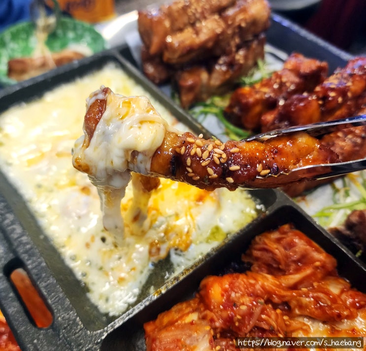  대구 광장코아 쪽갈비 맛집 등갈비애꼬치다, 3가지 맛 등갈비를 뜯고 즐기고