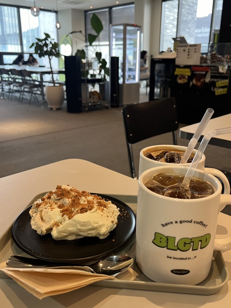  blctd 자경 광명역 애견동반카페와 바나나푸딩 맛집