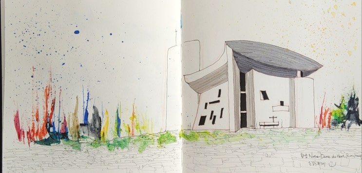  롱샹성당(Chapelle Notre-Dame-du-Haut) 르 꼬르뷔제 Le Corbusier