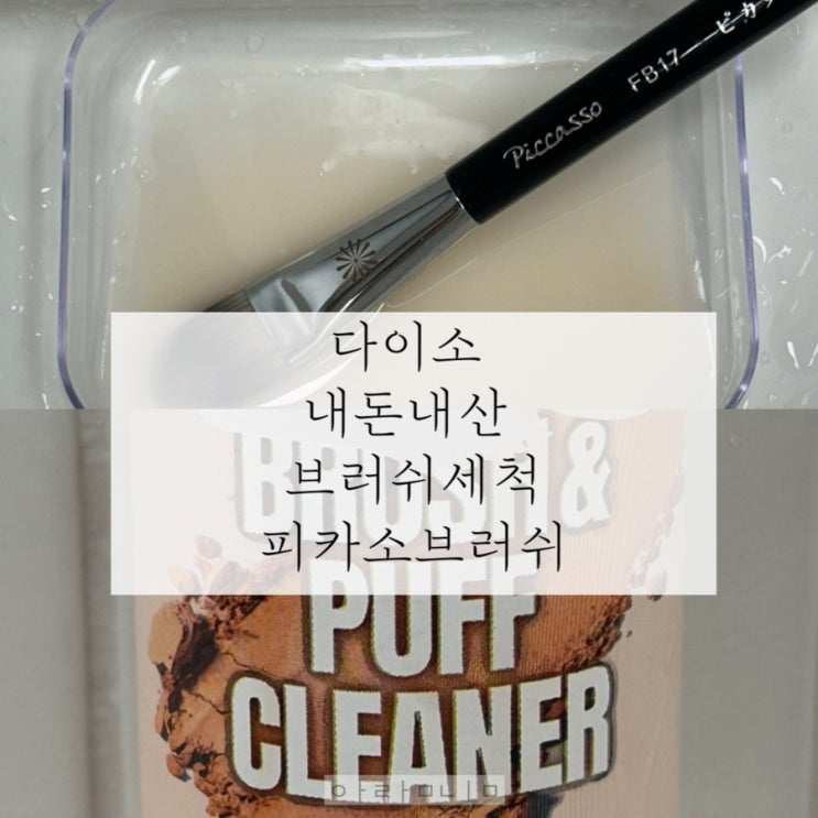 다이소 브러쉬 세척 후기 | 피카소브러쉬