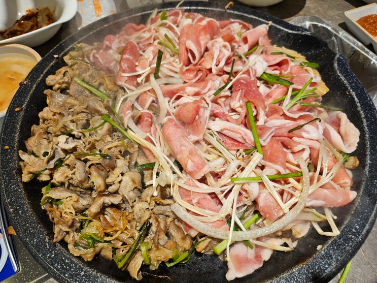  [진주 가좌동 맛집] 내돈내산_돌판에 구워 맛있는 오리불고기 초원오리