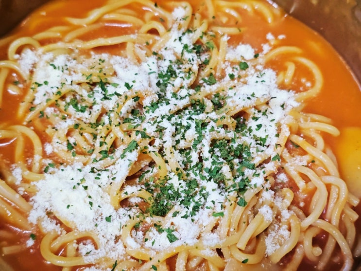  로제 스파게티 떡볶이 레시피