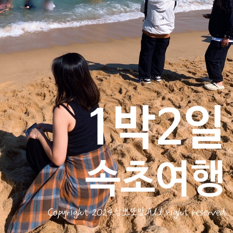  강원도 속초 1박2일 추천코스(초보자) | 지도 첨부 | 오징어회, 생선구이, 관람차, 시장구경, 해변구경, 간식, 저녁식사, 아침식사