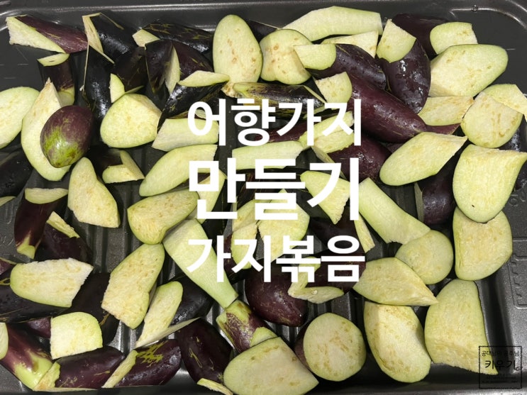  기름지지 않은 산모반찬 어향가지 가지볶음