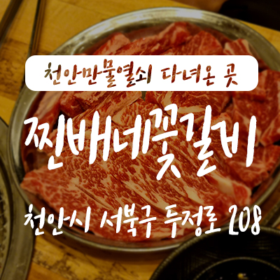  찐배네꽃갈비 천안두정점 모임 장소 소갈비 맛집으로 손색없어요!
