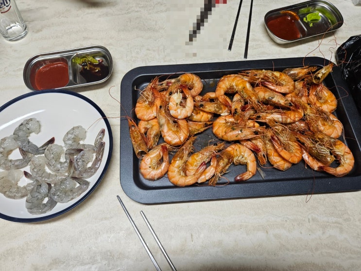  신안 무항생제 대하소금구이~ 집에서 만들어 먹기 후기!                                            안녕하세요 체크줄눈입니다.