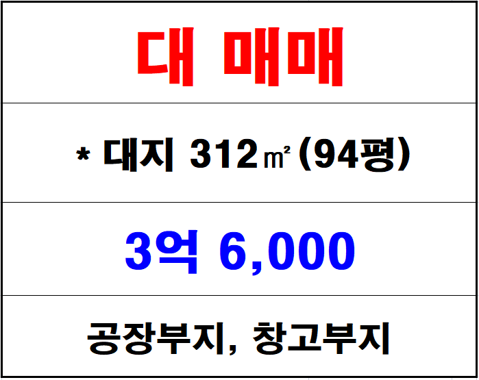  김해 화목동 공장부지 매매, 화목동 창고부지 매매