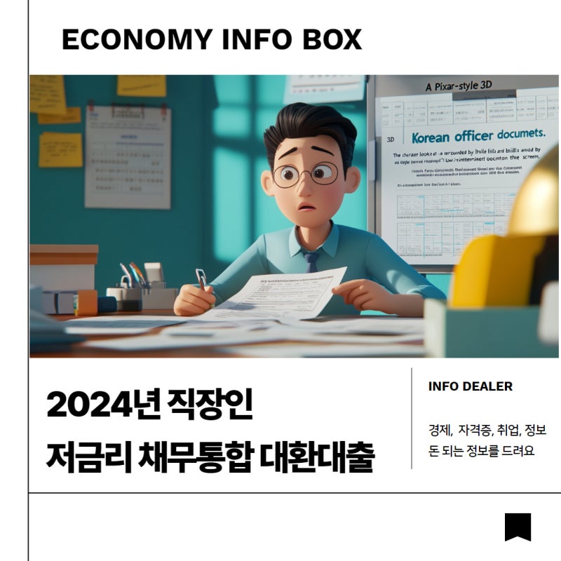 2024년 직장인 저금리 채무통합 대환대출: 신청자격 대출한도 금리 절차 상환방식