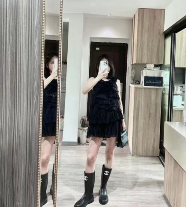  샤넬 cc로고 명품 레인부츠 !! 숏 롱트렌디 러버부츠 리뷰