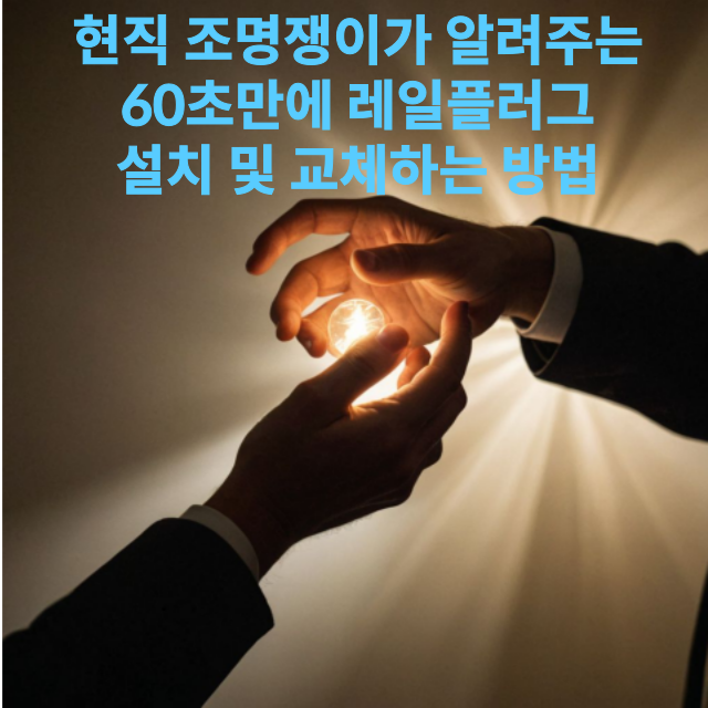 조명 60초 만에 레일플러그 설치, 교체하는 방법