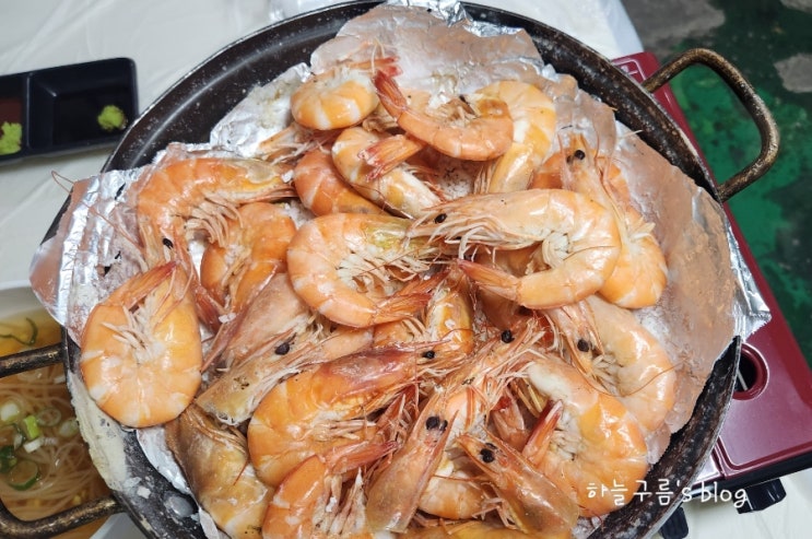 대전 신탄진 대하구이 버터구이까지 대만족한 새여울 회 포장마차