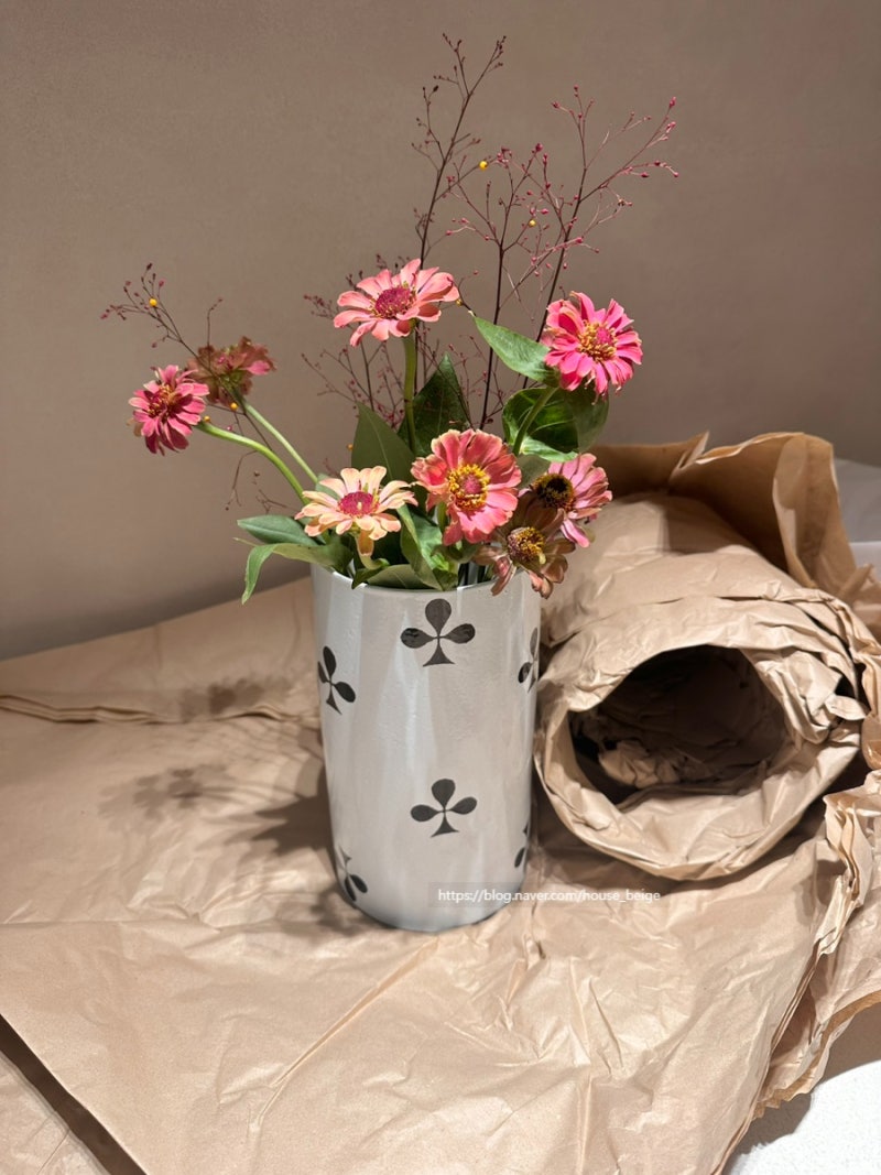 [Astier de Villatte] 아스티에 드 빌라트 화병 언박싱 백일홍 꽃꽂이