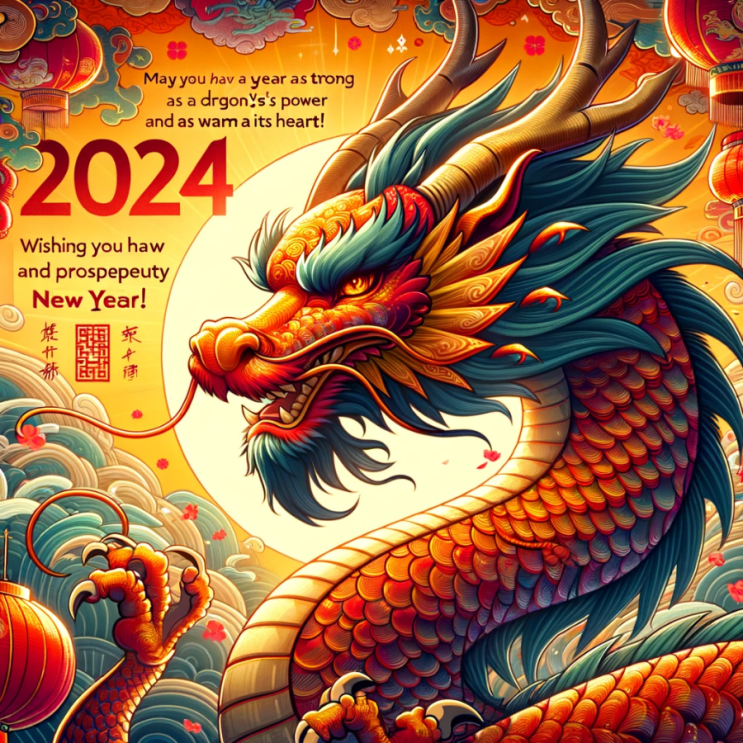  2024년 용띠 새해 인사말 사진 갑진년 축하덕담