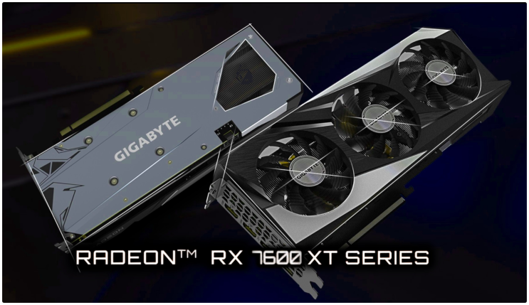 기가바이트, AMD 라데온 RX 7600 XT 그래픽 카드 ECC 등록