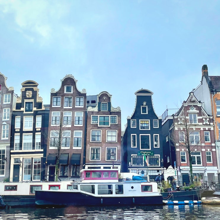 #240101 네덜란드 여행 - 암스테르담, 운하 크루즈 Blue Boat