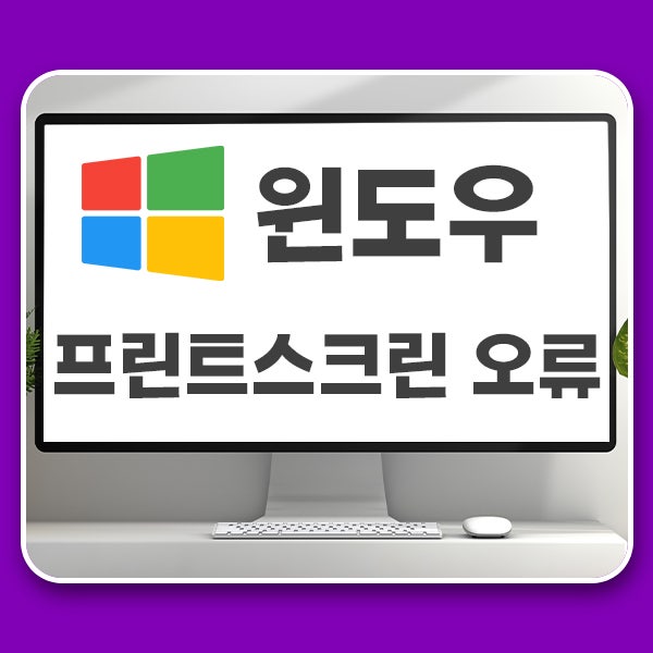  프린트 스크린 안될 때 오류 해결하는 방법