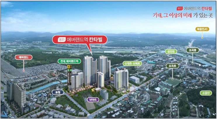  용인 에버랜드역 칸타빌 아파트 분양정보 알아보기