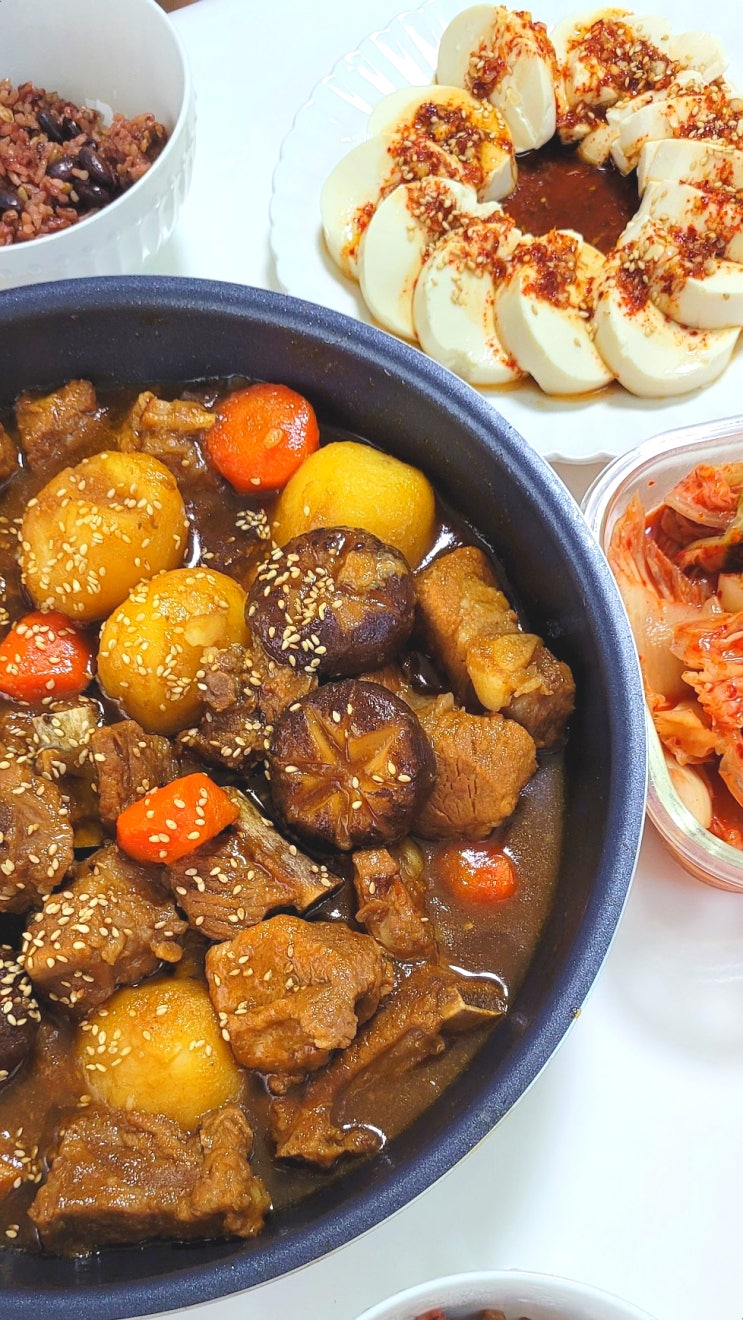  돼지갈비찜 레시피 백설 소갈비 양념으로
