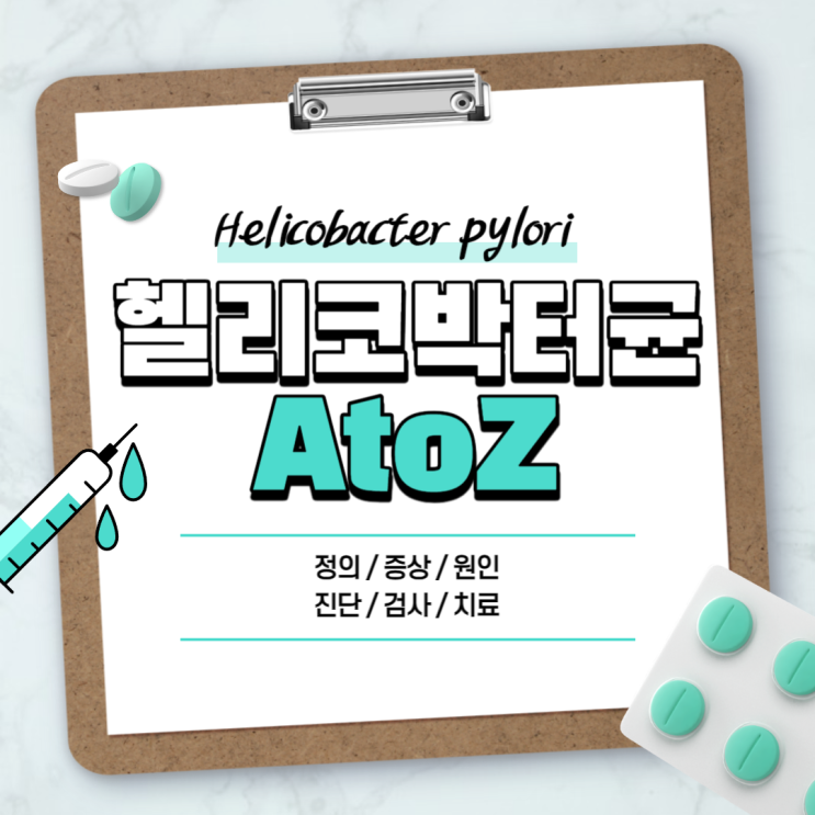  헬리코박터균 A to Z 【#치료 #증상 #원인 #약 #치료 #치료제 #전염성 #검사 #제균 #술 #음식 #양성】